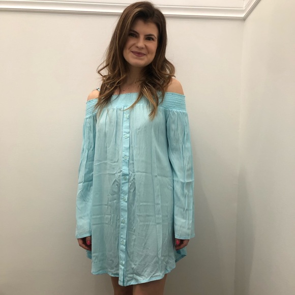 NEW! Aila Blue Gypsy Mini Dress - Picture 14 of 16